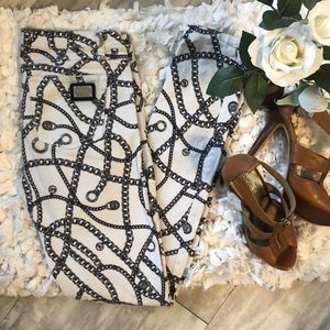 Michael Kors Signature Jeans | Silver hardware